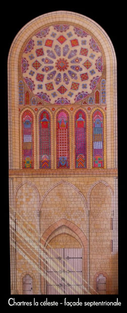 Dessin du Portail nord de Chartres