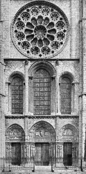 Photo de la porte ouest de Chartres