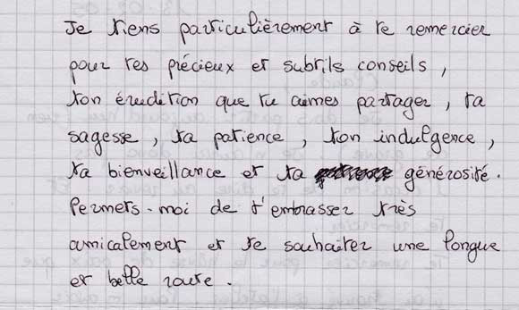 T&eacute;moignage F